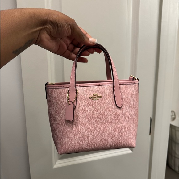 Coach Pink City Mini Tote Bag - Picture 3 of 7
